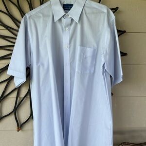 Towncraft Men's Light Blue Casual Button Down Shirt